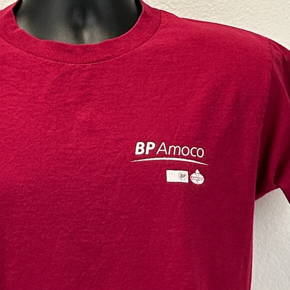 Vintage Y2Ks Arbor Week BP Amoco T Shirt 2000 Arbor Day Gas Trees Red S Small - Picture 4 of 8